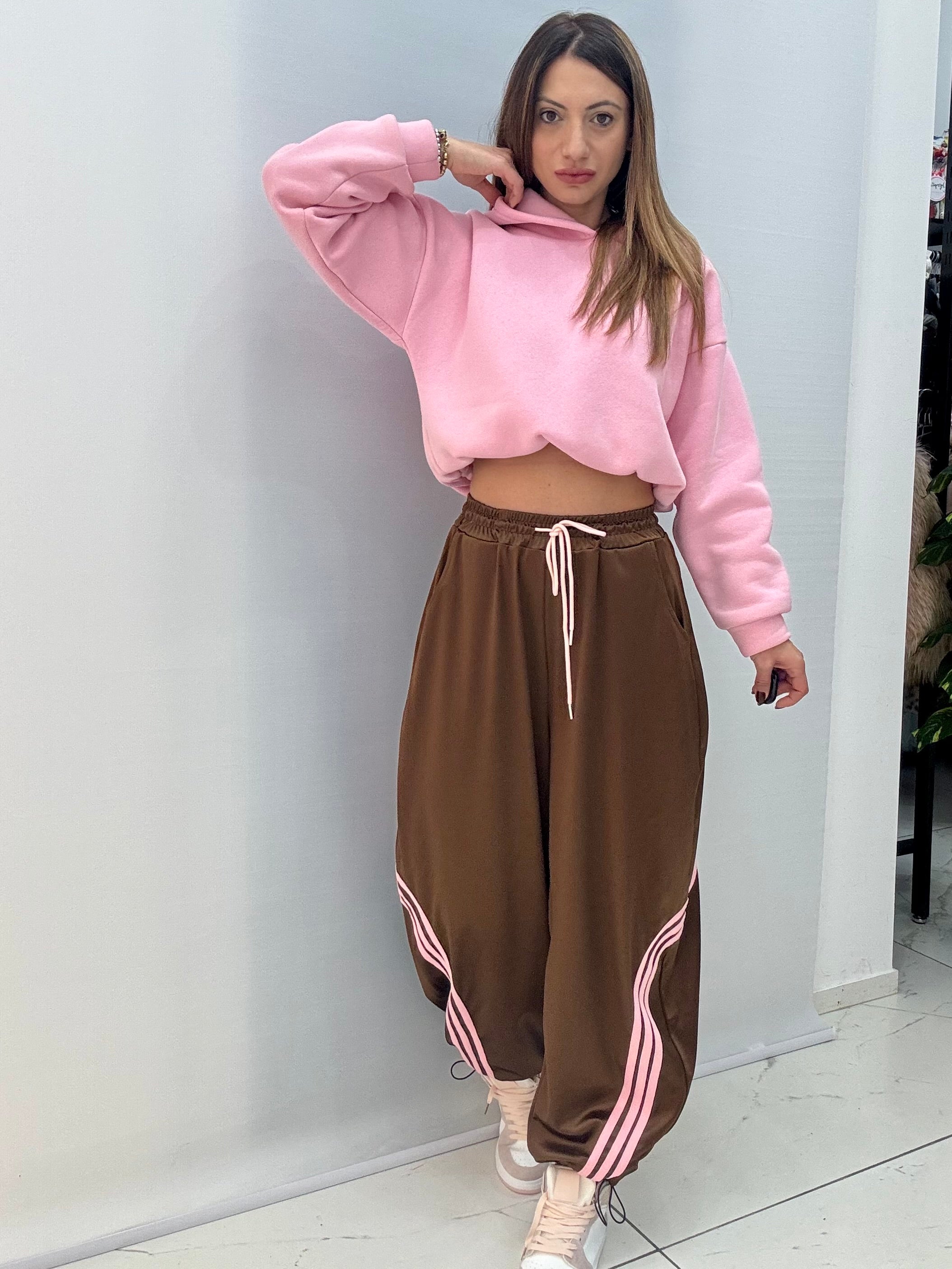 Pantatuta Candy Marrone-Rosa